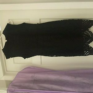 Black, crochet Med. Dress